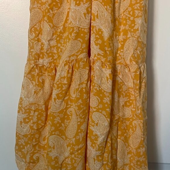 Art Class Yellow Spaghetti Strap Maxi Long Dress Size Medium 7/8 - Picture 4 of 7